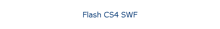 Flash CS4 SWF