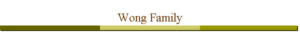 Wong Family